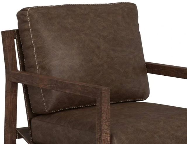 International Furniture Direct Milan Brown/Lacquer Brown Accent Chair-3
