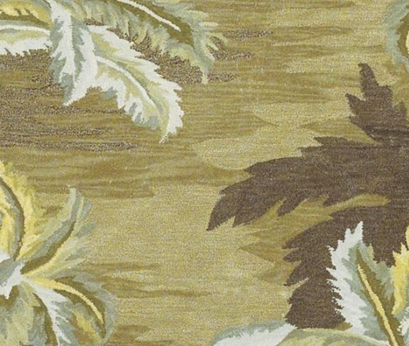 KAS Rugs Sparta Moss Palm Trees 5'x8' Rug-2