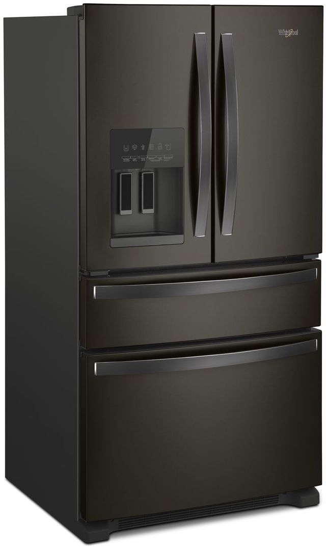 Whirlpool® 36 in. 24.5 Cu. Ft. Fingerprint Resistant Black Stainless French Door Refrigerator-1