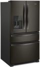 Whirlpool® 36 in. 24.5 Cu. Ft. Fingerprint Resistant Black Stainless French Door Refrigerator-1