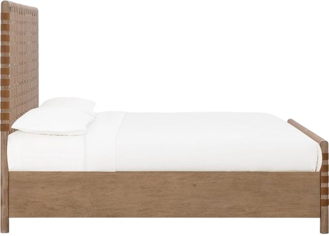 Modus Furniture Dorsey Ginger/Granola Full Woven Panel Bed-3