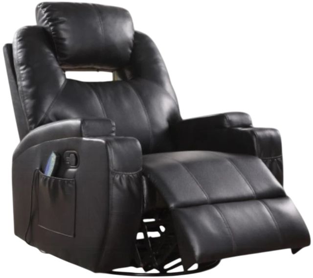 ACME Furniture Waterlily Black Motion Rocker Recliner with Swivel-3