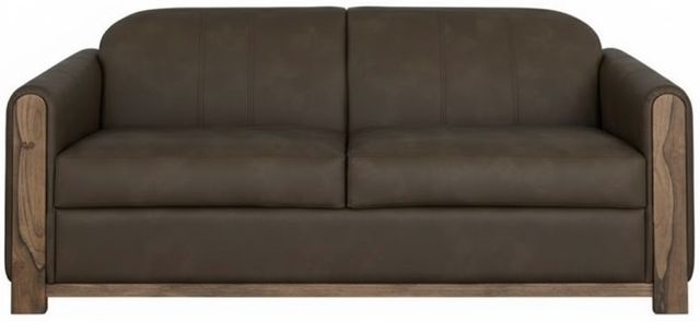International Furniture Direct Balam Dark Brown/Stained Brown Loveseat-1