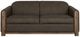 International Furniture Direct Balam Dark Brown/Stained Brown Loveseat-1