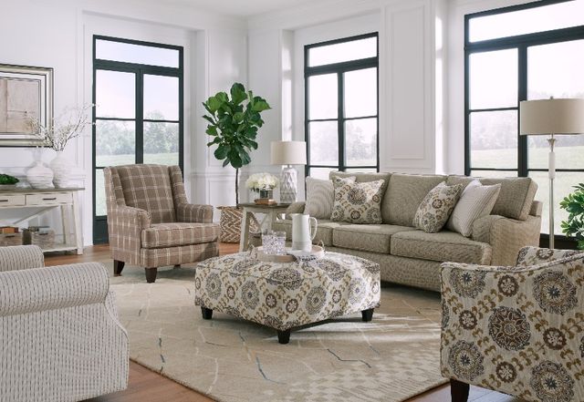Fusion Furniture Crossroads Mineral Walden Mink Brown Accent Chair-1