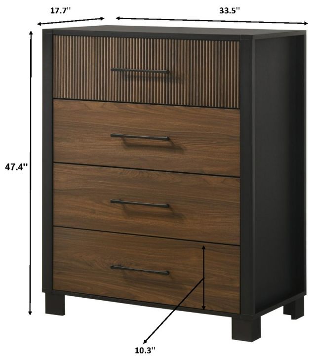 Crown Mark Nemy Black/Brown Chest-2