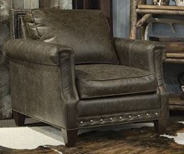 Marshfield Furniture Beckett (Leather) Dark Brown Chair-0