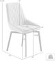 Armen Living Susie 2-Piece Light Grey Dining Chair Set-4