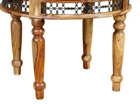 Jaipur Furniture Jali Range Brown Round Dining Table-1