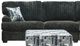 American Wholesale Furniture Galactic 2-Piece Charcoal Right-Arm Facing Sectional-1