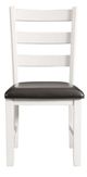 Elements International Martin Brown Dining Side Chair-1