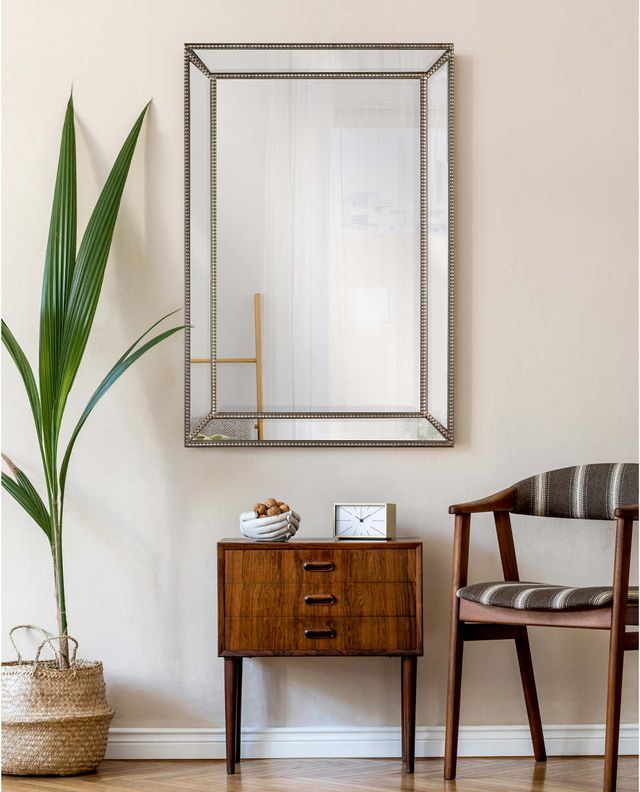 Renwil® Meridian Antique Brass/Antique Champagne Wall Mirror-4