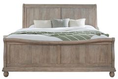Liberty Furniture Rustic Traditions Saddle Tan King Sleigh Bed