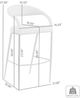 Armen Living Ramona Beige/Black Bar Stool-4