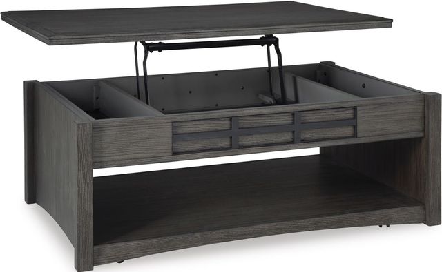 Signature Design by Ashley® Montillan Grayish Brown Lift-Top Coffee Table-1