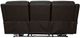 Flexsteel® Hayley Burnt Umber Power Reclining Sofa with Power Headrest-3