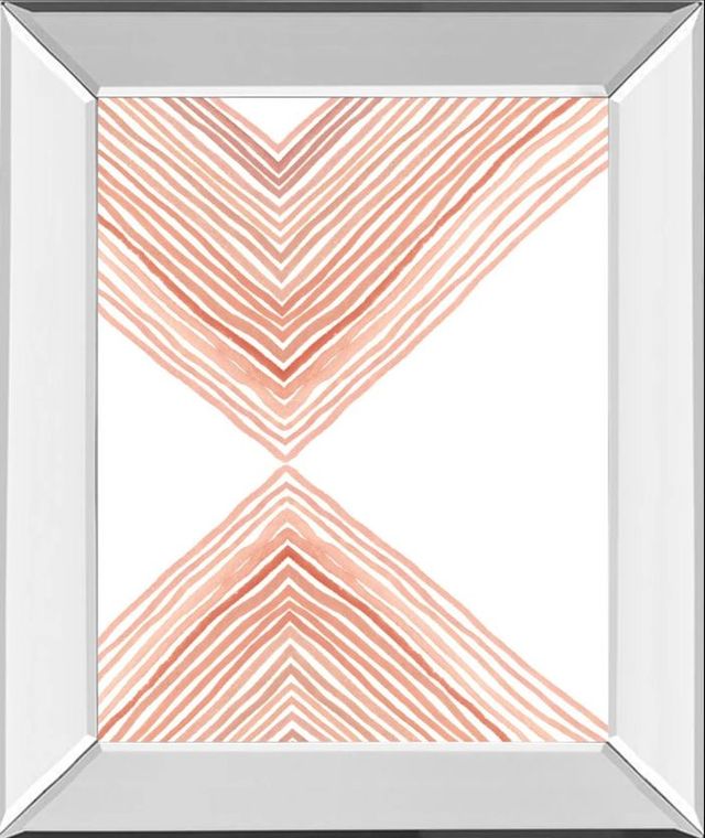 Classy Art Pink Apogee I by Emma Scarvey Mirror Framed Wall Art-0