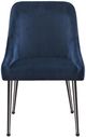 Coaster® Mayette Blue/Black Side Chair-1