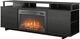 Ameriwood Home Mason Black Oak 65'' Electric FireplaceMedia Concole-1