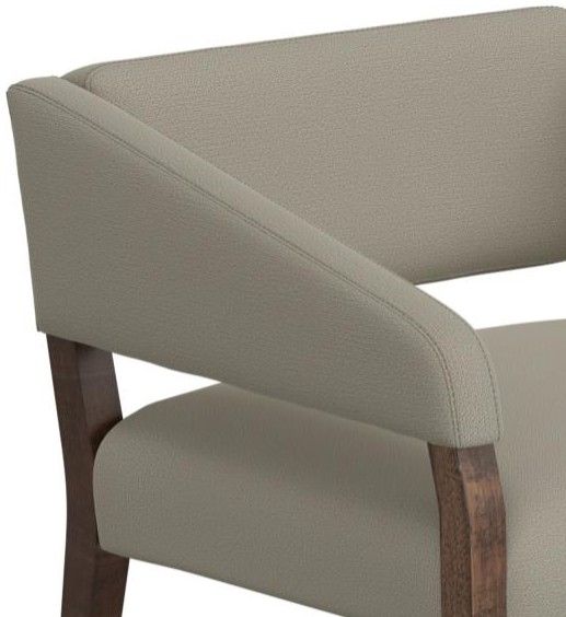 International Furniture Direct Murcia Beige/Lacquer Brown Accent Chair-3