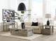 Modus Furniture Oxford Glass Top Coffee Table with Mineral Base-1