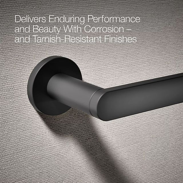 KOHLER® Composed® Matte Black Towel Arm-4