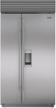 Sub-Zero® 23.9 Cu. Ft. Stainless Steel Built In Side By Side Refrigerator-0