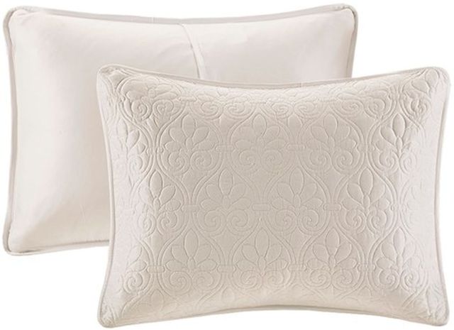 Olliix by Madison Park Cream Full Quebec Reversible Bedspread Set-1
