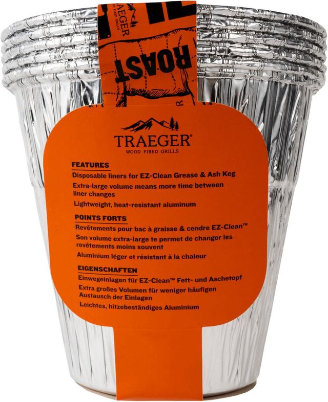 Traeger® EZ-Clean™ Grease and Ash Keg Liner (5-Pack)-1