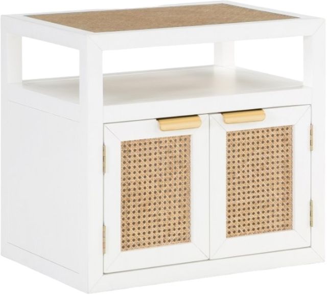 Meridian Furniture Cole White Nightstand-0