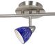 Cal® Lighting & Accessories Blue/Brushed Steel Serpentine Light-1