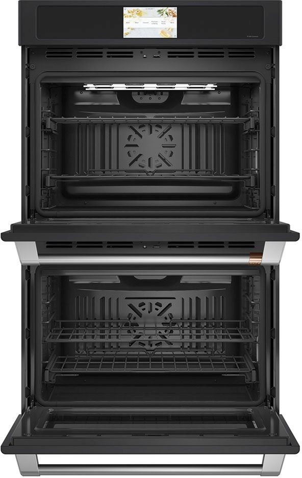 Café™ 30" Matte Black Double Electric Wall Oven-1