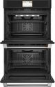 Café™ 30" Matte Black Double Electric Wall Oven-1