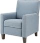 Olliix by Madison Park Blue Miles Push Back Recliner-1