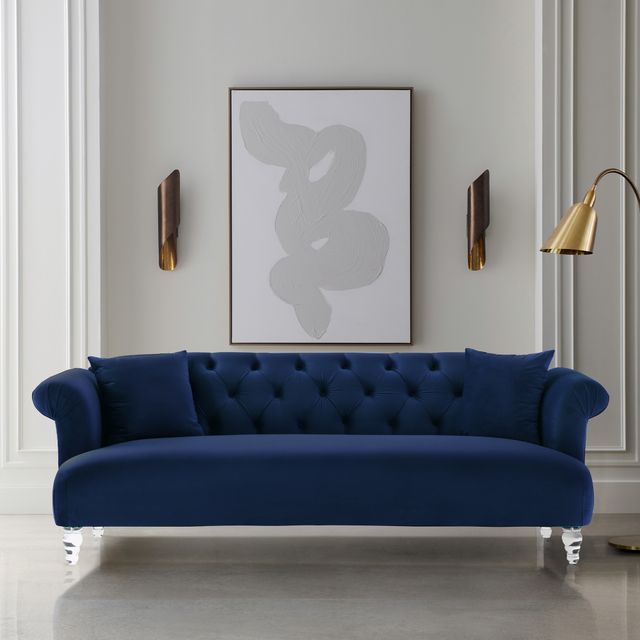 Armen Living Elegance Blue Sofa-3