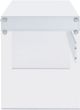 Coaster® Dobrev Glossy White/Clear Computer Desk-1