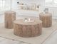 International Furniture Direct Balam Stained White Chairside Table-1