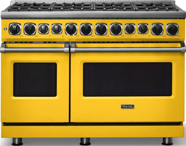 Viking® 7 Series 48'' Daffodil Sealed Burner Pro Style Dual Fuel Range-0