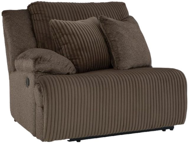 Signature Design by Ashley® Top Tier 6-Piece Chocolate Right Arm Facing Manual Reclining Sectional Sofa with Chaise-3