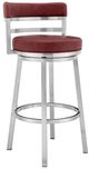 Armen Living Madrid Red 30" Counter Stool-0
