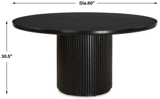 Uttermost® Hersch Black Dining Table-2