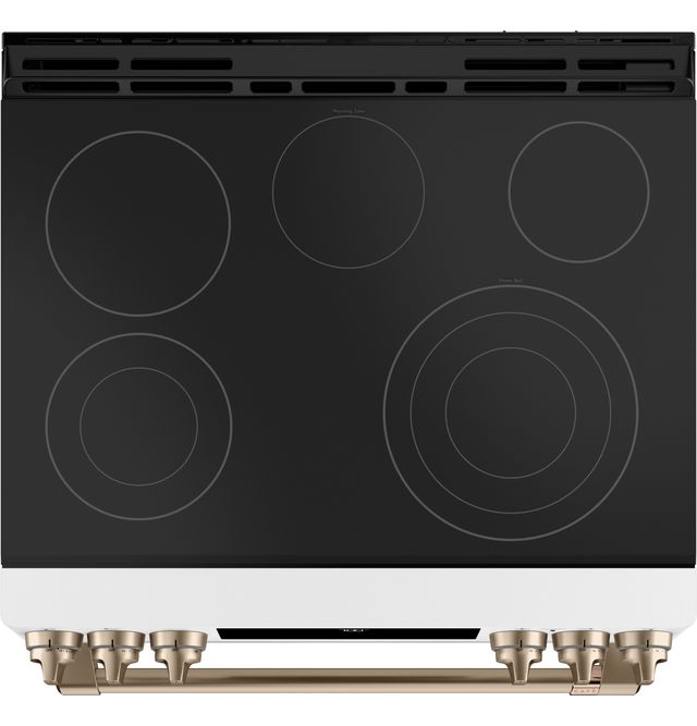 Café™ 30" Matte White Slide In Electric Range-3