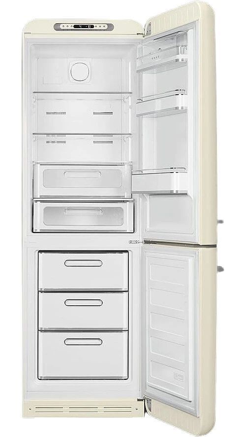 Smeg 50's Retro Style Aesthetic 11.7 Cu. Ft. Cream Bottom Freezer Refrigerator-1