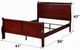 ACME Furniture Louis Philippe Cherry Twin Sleigh Bed-3