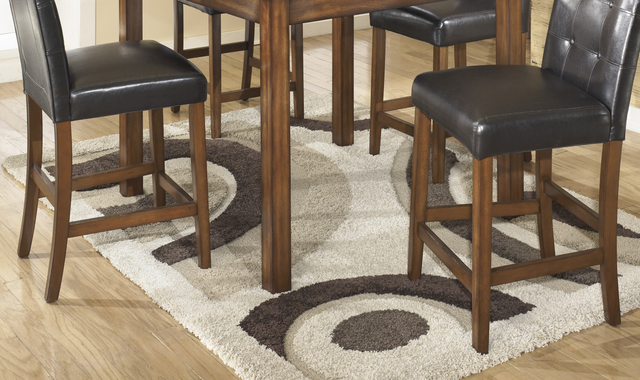 Signature Design by Ashley® Theo 5-Piece Warm Brown Square Counter Table Set-3