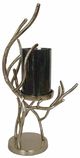 A & B Home Gerald Blue/Gold Candle Holder-0