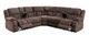 Mazin Furniture Presley Brown Power Reclining 3-Piece Modular Sectional with Consoles-1