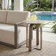 Uttermost® Warner Antique Champagne Metal Indoor-Outdoor Side Table-1