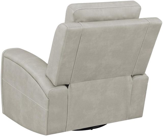 Coaster® Brickston Grey Power Recliner Swivel Glider with Power Headrest and Lumbar-3