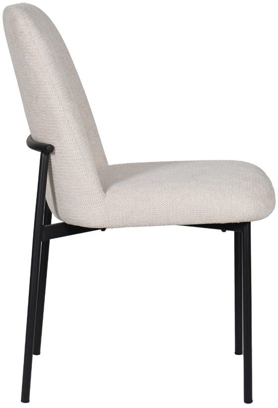 New Classic® Home Furnishings Erik Beige/Black Upholstered Dining Side Chair-3